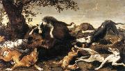 SNYDERS, Frans Wild Boar Hunt  t china oil painting reproduction